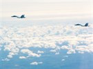 Rusk letouny Su-27 zachycen britskmi sthai nad Baltem 14. kvtna 2019