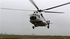 Vrtulník Mi-8 s registrační značkou 0001