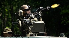 Čeští vojáci se na Libavé připravují na misi v africkém Mali. (Obličeje vojáků...