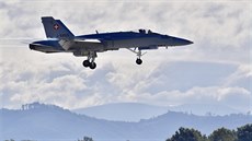 Švýcarský F/A-18 Hornet na Dnech NATO v Ostravě