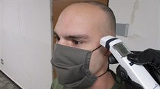 Výcvik armádních nováčků ve Vyškově během koronavirové krize