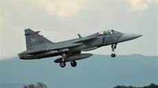 Letoun JAS 39 Gripen maarského letectva.