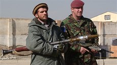 Spolená britsko-afghánská hlídka v Kábulu (ilustraní foto)