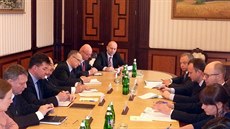 Jednání ministr zahranií zemí Visegrádské tyky s ukrajinským premiérem...