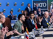 Ukrajinský prezident Vodolymyr Zelenskyj na summitu NATO ve Vilniusu