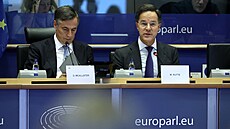 Šéf NATO Mark Rutte na zasedání Evropského parlamentu