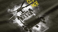 Motiv sbírky na vrtulník Black Hawk pro ukrajinské vojáky