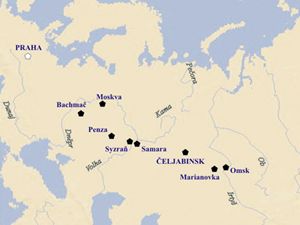 eljabinsk incident - mapa