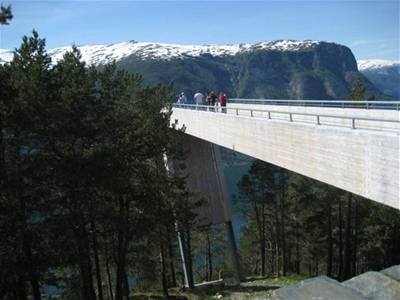 Norsko - vhled na Sognafjord 