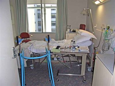 vehla - Austrlie - nemocnice - pokoj