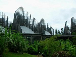 Noumea, Nov Kaledonie, Tjibaou kulturn centrum