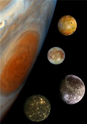 Jupiter - Galileovy msce