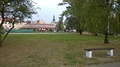 3 erná louka v Ostrav, v pozadí v kostela sv. Václava