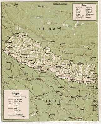 Himlaj - mapa