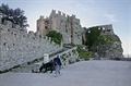 Cesta na Sicílii. Erice - Castello di Venere na vrcholku posvátné hory Eryx...