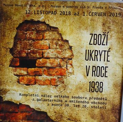 Plakt vstavy Zbo ukryt v roce 1938