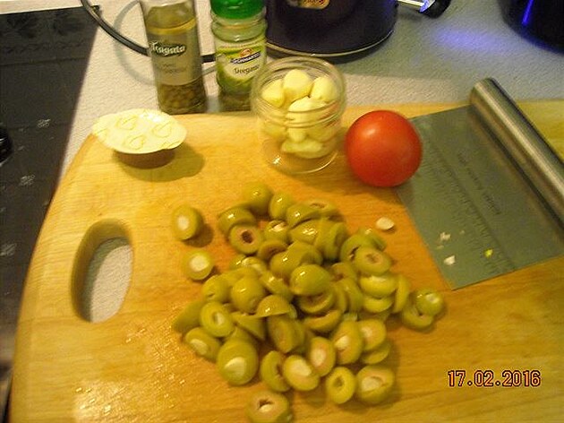 Nakrájené olivy