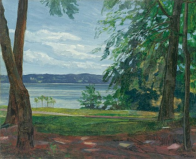 Park Knorr am Starnberger See, Heinrich Wilhelm Trübner 1908