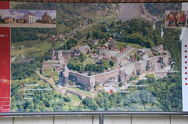 Areál pevnosti Königstein