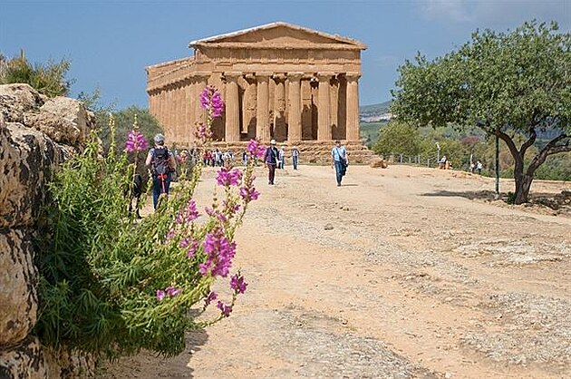 Cesta na Sicílii. Agrigento - Chrám svornosti (Tempio della Concordia)