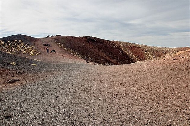 Etna - kráter Silvestri Inferiori. Sicílie, kvten 2018.