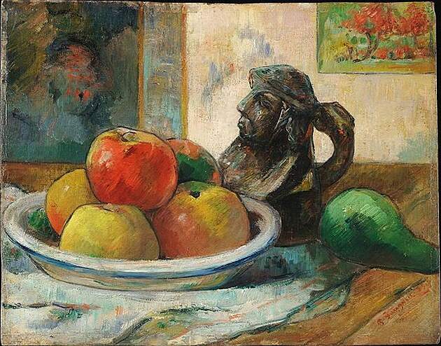 Zátií s jablky, hrukou a dbánem, 1889