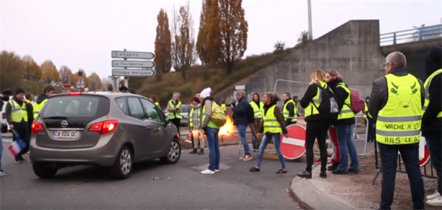 Protestující stední tída ve Francii