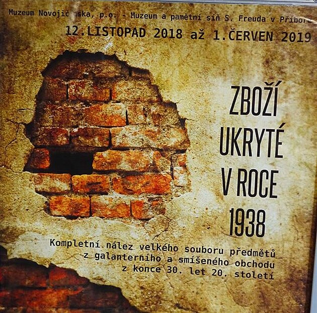 Plakát výstavy Zboí ukryté v roce 1938