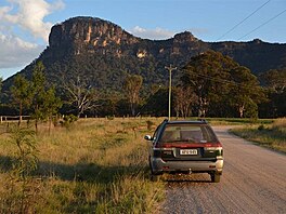 Cestou dom brzy rno, kopec Mt Marsden