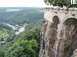 Knigstein: z vychzky kolem hradeb