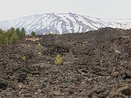 Etna ze severu. Siclie, kvten 2018.