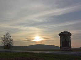 Zpad slunce nad Chotucem, listopad 2018