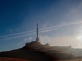 Vysla na vrcholku Puy de Dome. Dovolen ve Francouzskm stedoho.