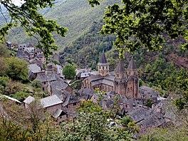Pohled na cel Conques