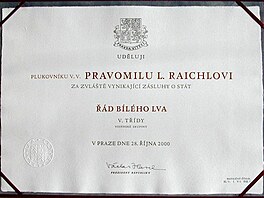 Pravomil Raichl - udlen du Blho lva