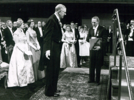 Jaroslav Heyrovsk a Gustav Adolf VI., 1959