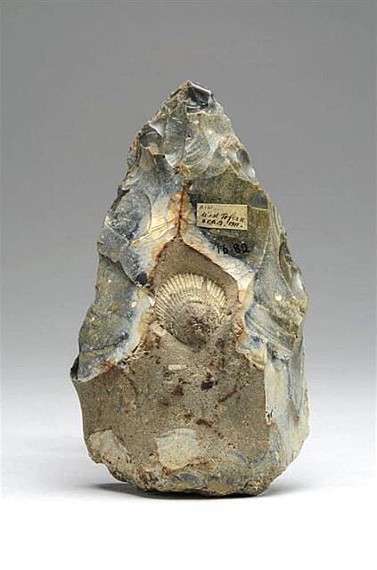 Pstní klín, pazourek (13,2 x 7,9 x 3,5 cm), 300 000 - 500 000 let, Norfolk,...
