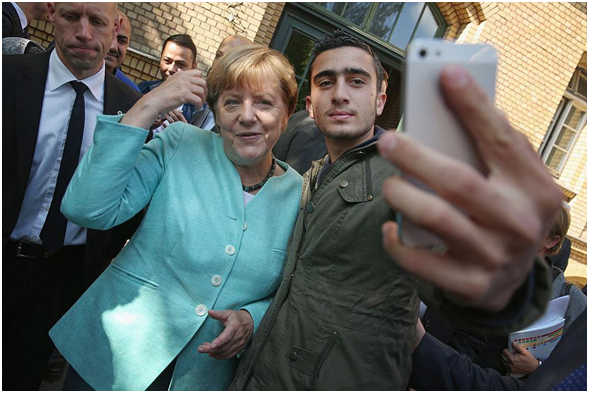 merkel selfie