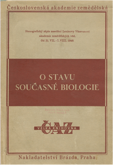 O stavu souasné biologie