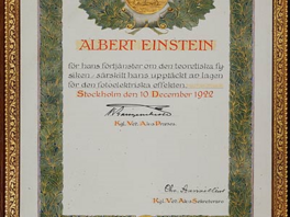 Einsteinv Nobelovsk diplom