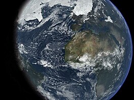 Zem v dob ledov. Kredit: Ittiz / Wikimedia Commons.