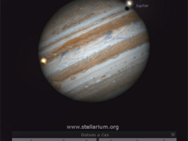 Msce Io a Ganymedes se stny vrenmi na Jupiter 9. 3. 2016