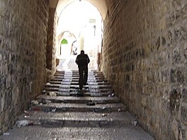 18 ulika na Via Dolorosa, muslimsk st starho Jeruzalma