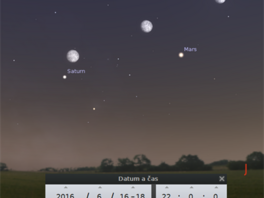 Msc prochzejc okolo Marsu a Saturnu mezi 16. a 18. ervnem