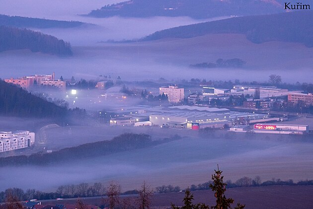 Východ slunce nad Babím lomem. Únor 2024