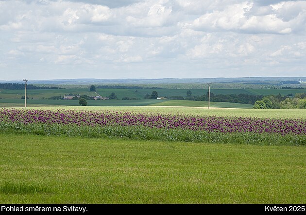 Směr Svitavy. Cesta „Vokolo Moravy“, květen 2025.