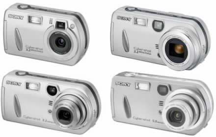 Digitln fotoaparty Sony DSC P32, DSC P52, DSC P72 a DCS P92
