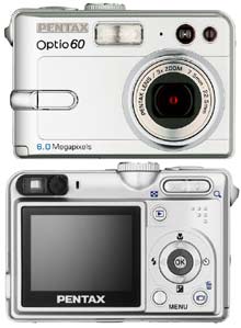 Digitln fotoapart Pentax Optio S60 