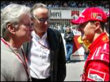 Po Velk cen panlska se Michael Schumacher seel i s hercem Michaelem Douglasem.