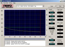 Test rychlosti vypalovn CD-R